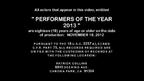Performers of the Year 2013 • Scene 6 • Screen 6