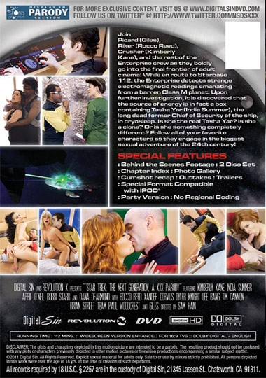 Star Trek: The Next Generation: A XXX Parody (2011) free large back cover