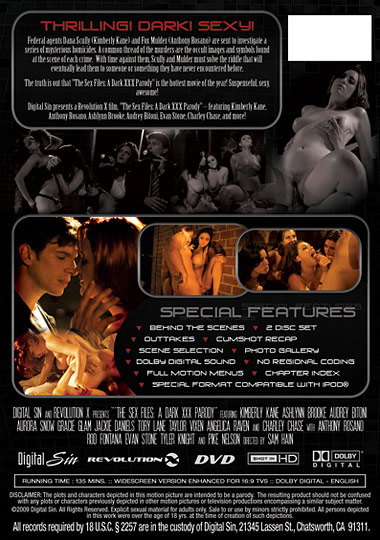 The Sex Files: A Dark XXX Parody (2009) free large back cover
