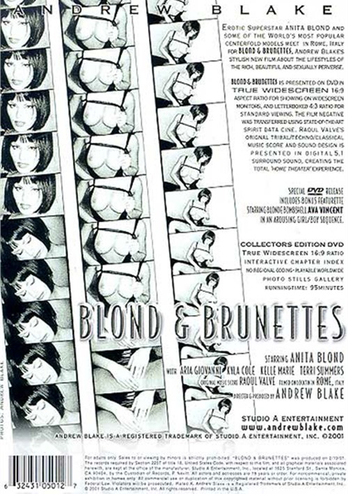 Blond & Brunettes (2001) free large back cover