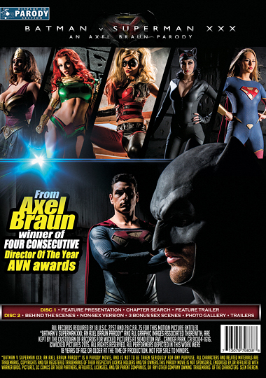 Batman v Superman XXX: An Axel Braun Parody (2015) free large back cover