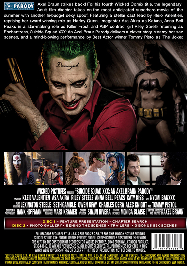 Suicide Squad XXX: An Axel Braun Parody (2016) free large back cover