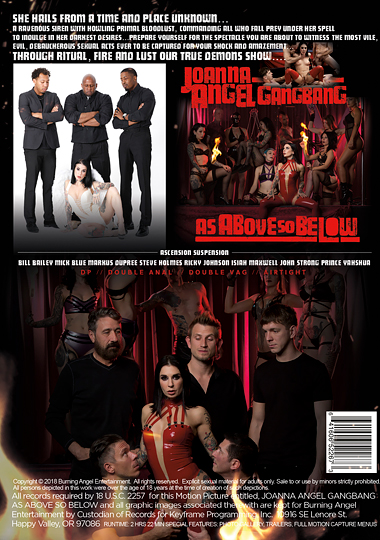 Joanna Angel Gangbang: As Above So Below (2018) free large back cover
